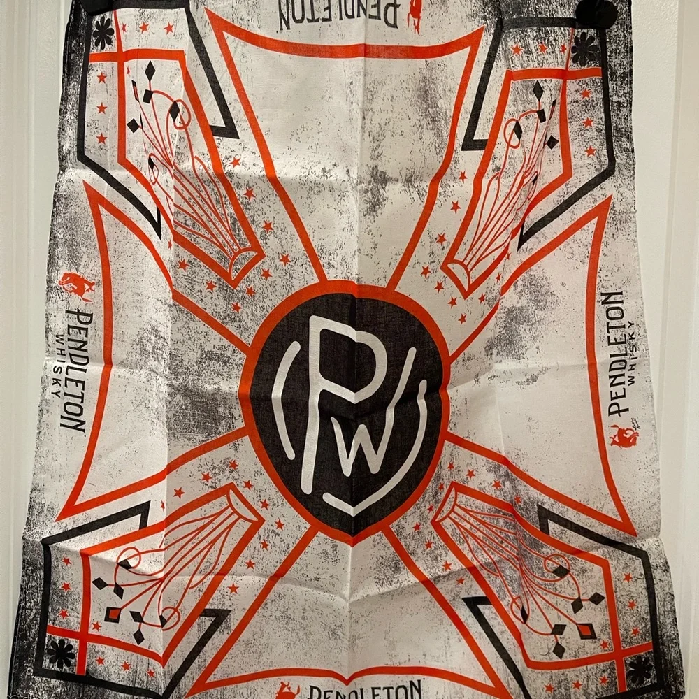 Pendleton Whiskey Black and Red Wall Tapestry